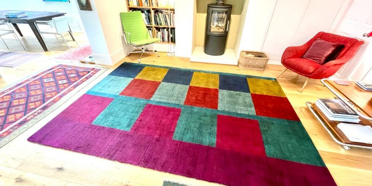 50/50 wool viscose rug cleaning in Eastbourne